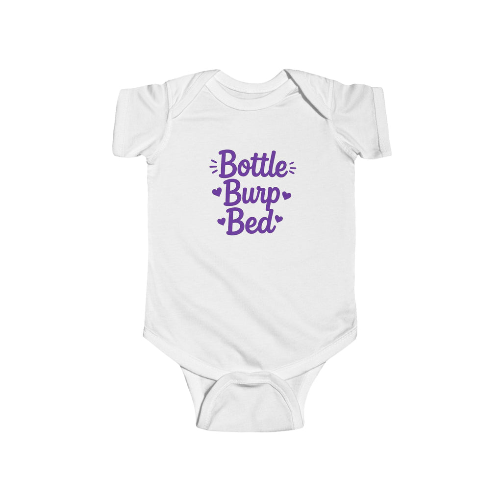 Bottle. Burp. Bed.